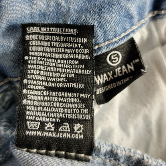 Wax Jean Distressed Skinny Destroyed Stretch Denim 28 x 27 - Picture 11 of 11
